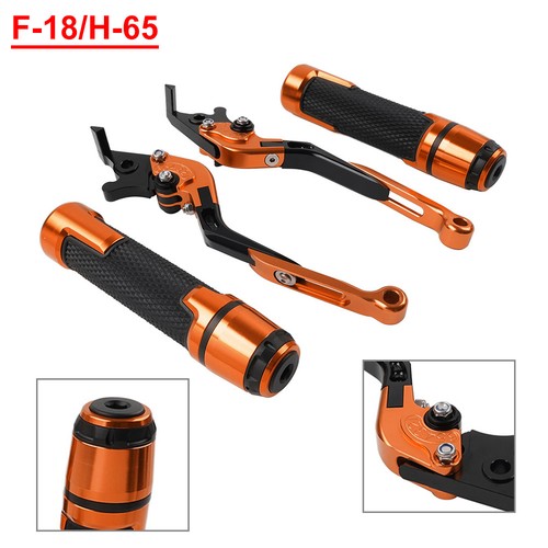 Lenkergriffe set orange alu - orange,
